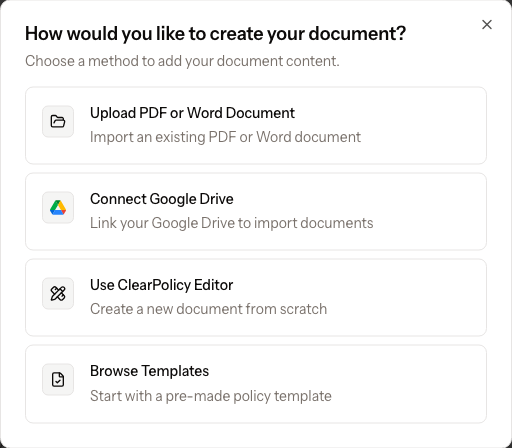 ClearPolicy Document Picker